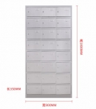 更衣柜儲(chǔ)物柜員工換衣柜防銹防潮柜鞋柜碗柜304不銹鋼24門更衣柜