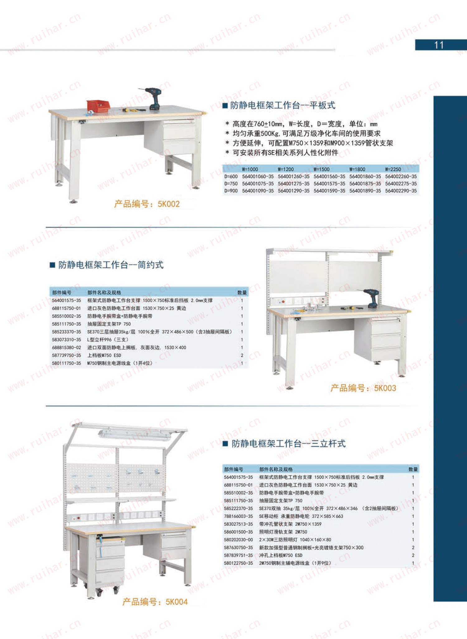 防靜電框架工作臺(tái)（含雙抽），SEG-07-A，SEG-07-B，SEG-07-C，SEG-07-D，森億