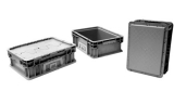 帶蓋可堆式周轉箱 PLC-991BA 300x200x148