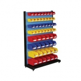 固定型單面物料整理架，960X375X1450mm，含56個(gè)零件盒，散件發(fā)貨