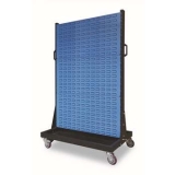 移動型雙面物料整理架960×610×1560mm(6百葉)，KM-2306，1H9329