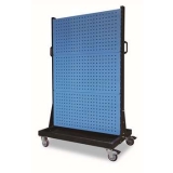 移動型雙面物料整理架960×610×1560mm(6方孔)，KM-2360